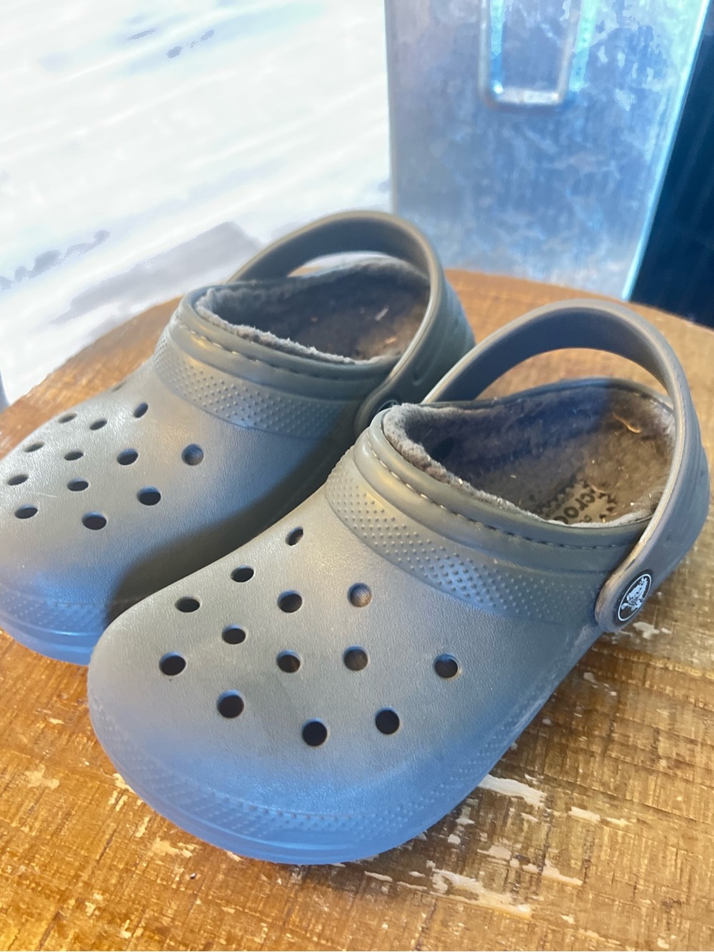 CROCS Kids Classic Lined Clog - Charcoal Gray